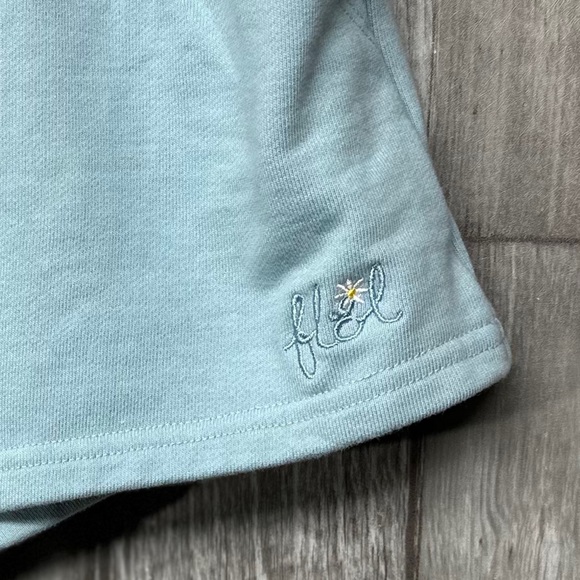 For Love and Lemons Baby Blue Harper Sweat Shorts [Q8] - Picture 8 of 11